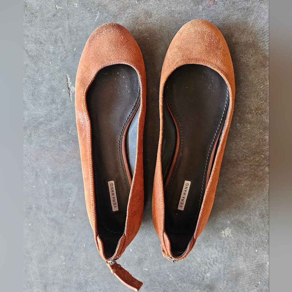 Vera Wang Women's Leather Ballet Flats